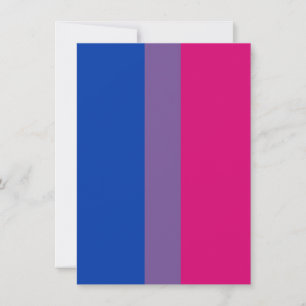 Bisexuell stolthetsflagga julkort