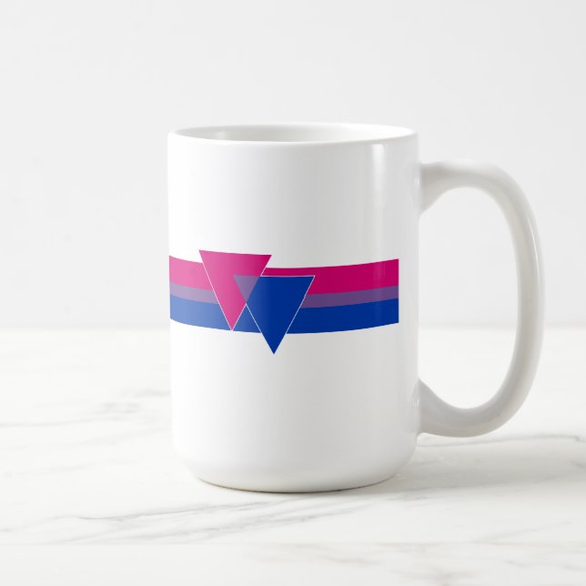 Bisexuell stolthetsflagga kaffemugg (Höger)