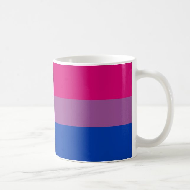 Bisexuell stolthetsflagga kaffemugg (Höger)