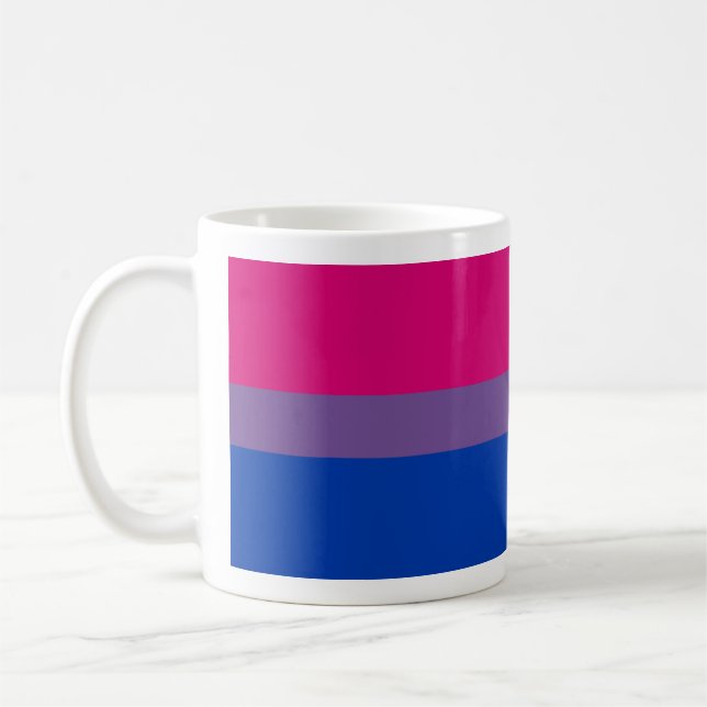 Bisexuell stolthetsflagga kaffemugg (Vänster)