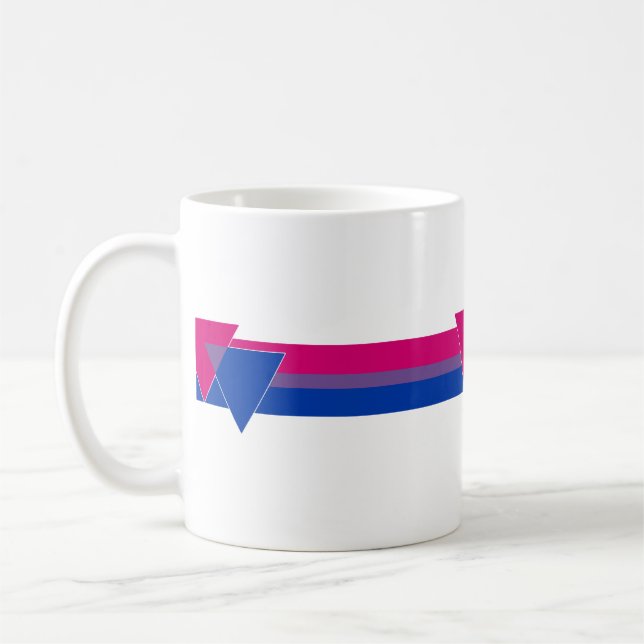 Bisexuell stolthetsflagga kaffemugg (Vänster)