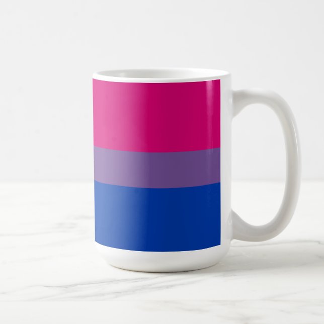 Bisexuell stolthetsflagga kaffemugg (Höger)