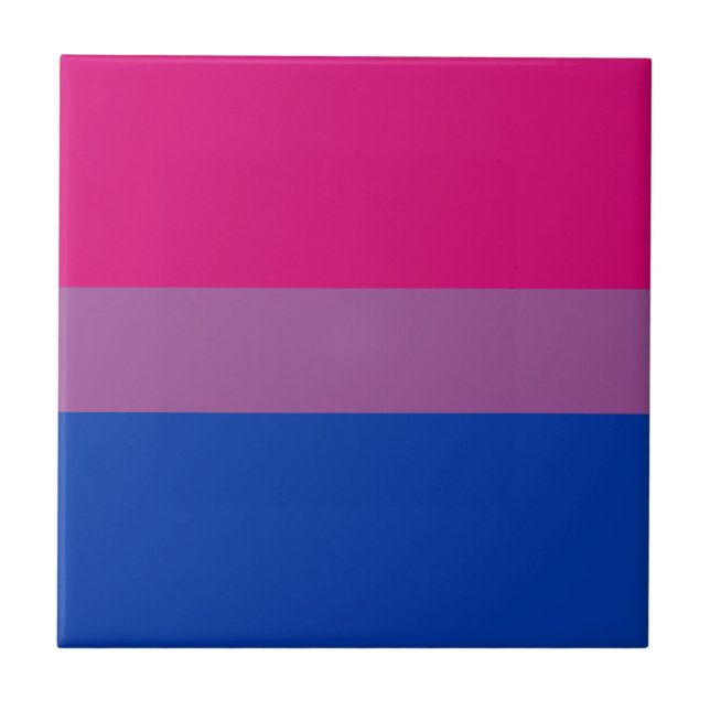 Bisexuell stolthetsflagga kakelplatta (Framsidan)