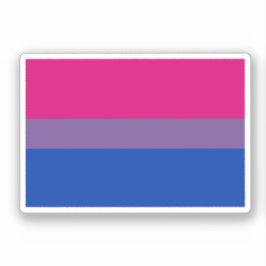 Bisexuell stolthetsflagga klistermärken