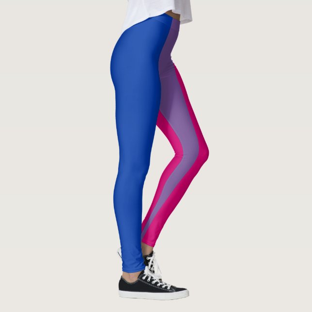 Bisexuell stolthetsflagga leggings (Höger)