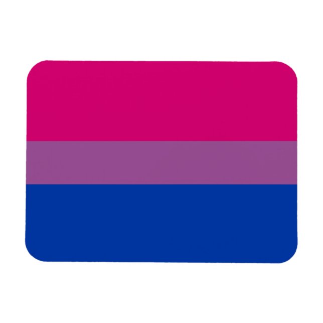 Bisexuell stolthetsflagga magnet (Horisontell)