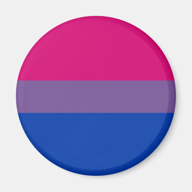 Bisexuell stolthetsflagga magnet (Framsidan)
