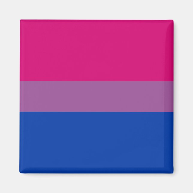 Bisexuell stolthetsflagga magnet (Framsidan)