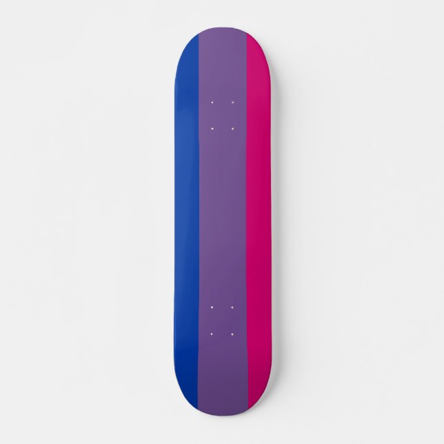 Bisexuell stolthetsflagga mini skateboard bräda 18,5 cm (Framsida)