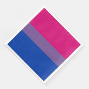 Bisexuell stolthetsflagga pappersservett