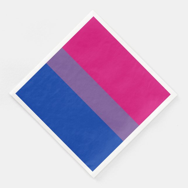Bisexuell stolthetsflagga pappersservett (Hörn)