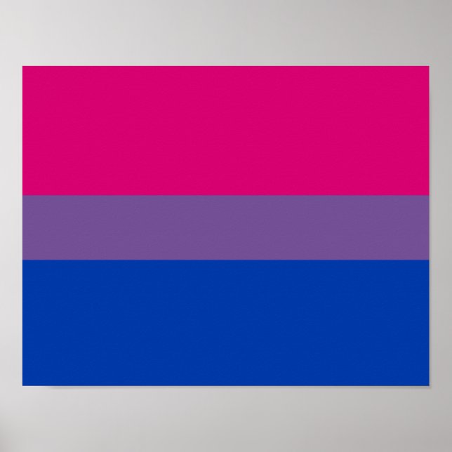 Bisexuell stolthetsflagga poster (Framsidan)