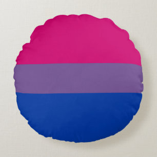 Bisexuell stolthetsflagga rund kudde