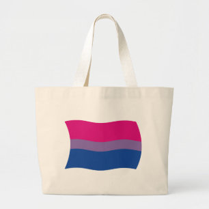 Bisexuell stolthetsflagga stor shoppingväska jumbo tygkasse