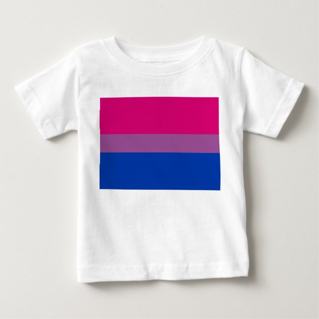 Bisexuell stolthetsflagga t shirt (Framsida)