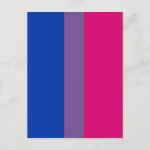 Bisexuell stolthetsflagga vykort