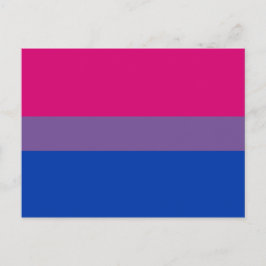 Bisexuell stolthetsflagga vykort