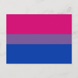Bisexuell stolthetsflagga vykort