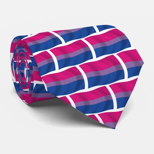 Bisexuell stolthetsflaggas Hälssnöre Slips (Rullad)