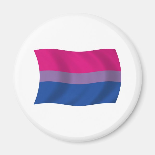 Bisexuell stolthetsflaggmagnet magnet (Framsidan)