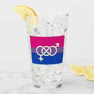 Bisexuell stolthetssymbolflagg glaskopp
