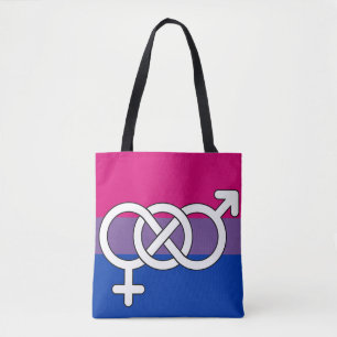 Bisexuell stolthetssymbolflagg tygkasse