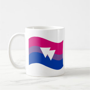 Bisexuell stolthetsymbol Vågig flagga Kaffemugg