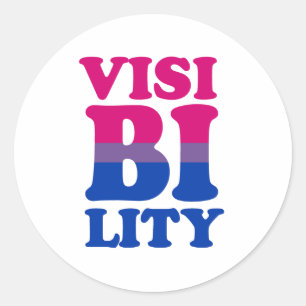 Bisexuell synlighet runt klistermärke