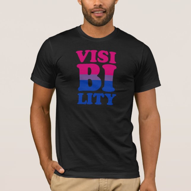 Bisexuell synlighet tee (Framsida)