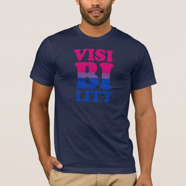 Bisexuell synlighet tee (Framsida)