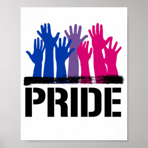Bisexuell Tillsammans Pride Poster