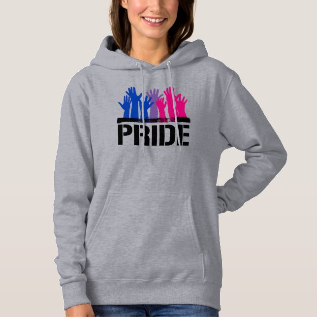 Bisexuell Tillsammans Pride T Shirt (Framsida)