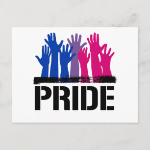 Bisexuell Tillsammans Pride Vykort