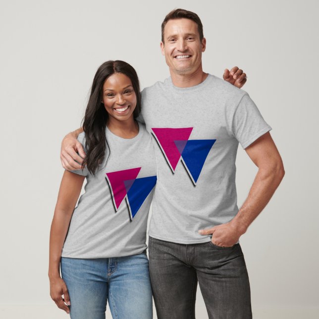 BISEXUELL TRIANGELSYMBOL 3D TRÖJA (Unisex)