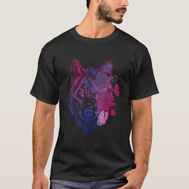 Bisexuell Varg, Varg Blommigt, bisexualitet, Bi-Pr T Shirt (Framsida)
