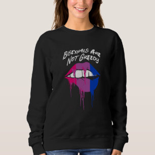 Bisexuella är inte giriga Bi Positiva Citat Bi Sto T Shirt