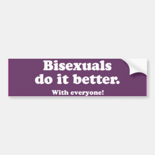 Bisexuella gör det bättre -.png bildekal