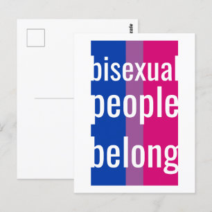bisexuella hör hemma vykort