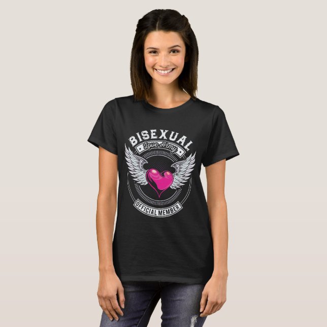 Bisexuella kärlekarméskjortor t shirt (Hel framsida)
