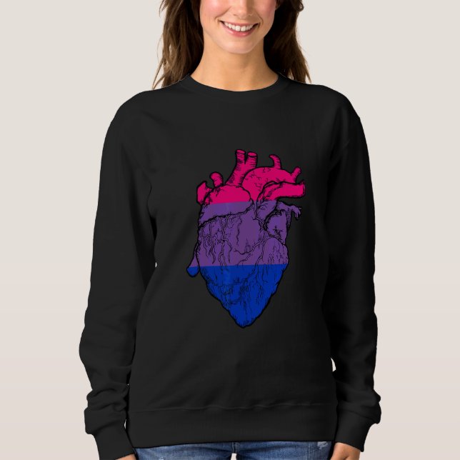 Bisexuellt Hjärta Bi Pride Bisexuell Pride HBTQ Bi T Shirt (Framsida)