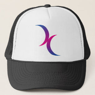 Bisexuellt månesymbol truckerkeps