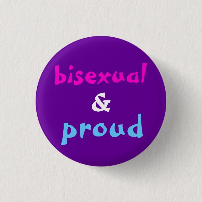 Bisexuellt och stolt knapp (Framsida)