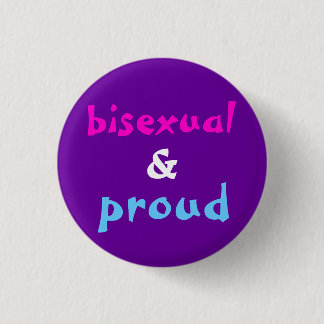 Bisexuellt och stolt knapp