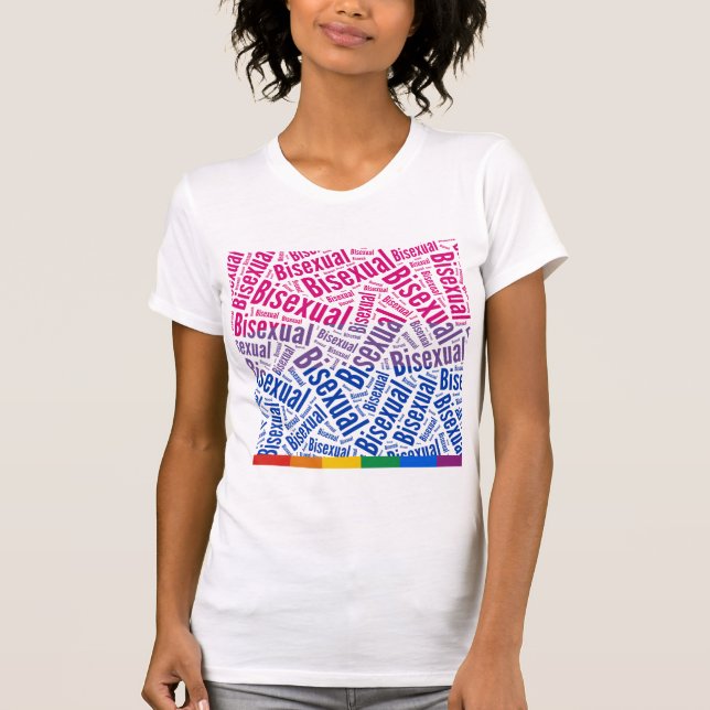 BISEXUELLT ORDMÖNSTERFLAGG -.png Tröja (Framsida)