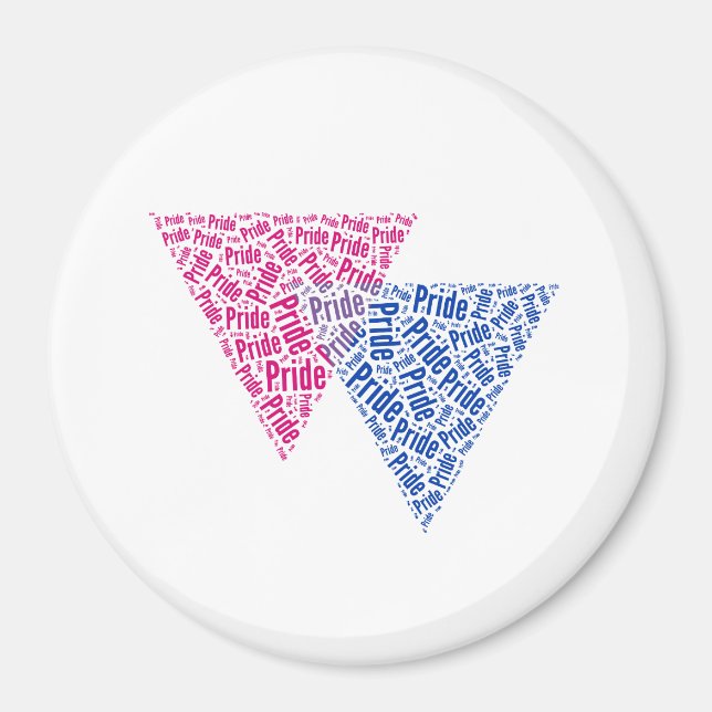 BISEXUELLT PRIDE -.png Magnet (Framsidan)