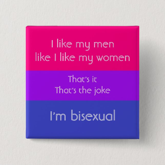 Bisexuellt skämt knapp (Framsida)