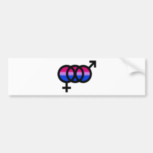 Bisexuellt symbol bildekal