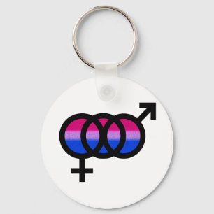 Bisexuellt symbol nyckelring