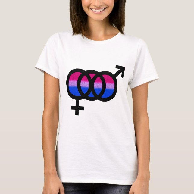 Bisexuellt symbol t-shirt (Framsida)