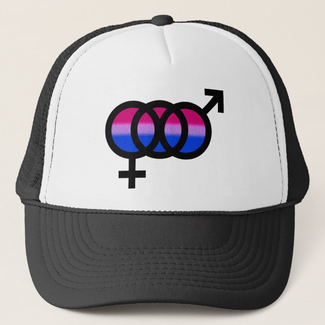 Bisexuellt symbol truckerkeps (Framsida)
